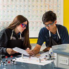 Photo of students working. Link to Gifts from Retirement Plans