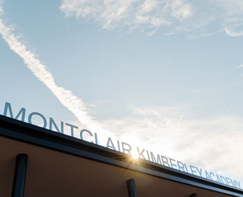 Photo of Montclair Kimberley Academy sign. Link to Gifts by Will